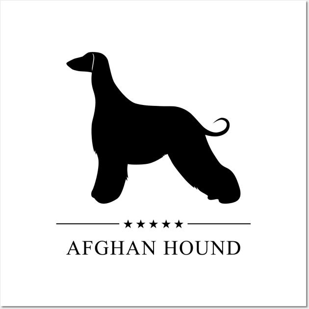 Afghan Hound Black Silhouette Wall Art by millersye